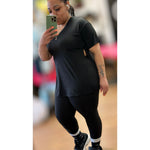 Load image into Gallery viewer, Side Slit Top &amp; Leggings Set | Curvy
